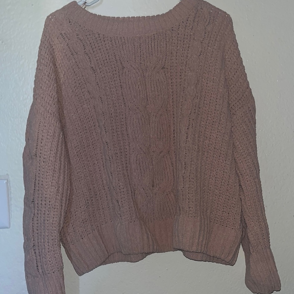 XL pink knitted sweater